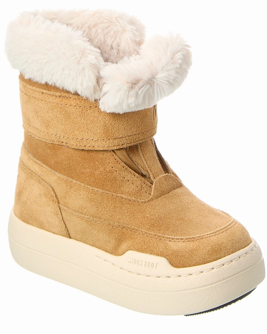 Street Movement Ankle friendly Moon Boot Jr Park Strap Suede Boot