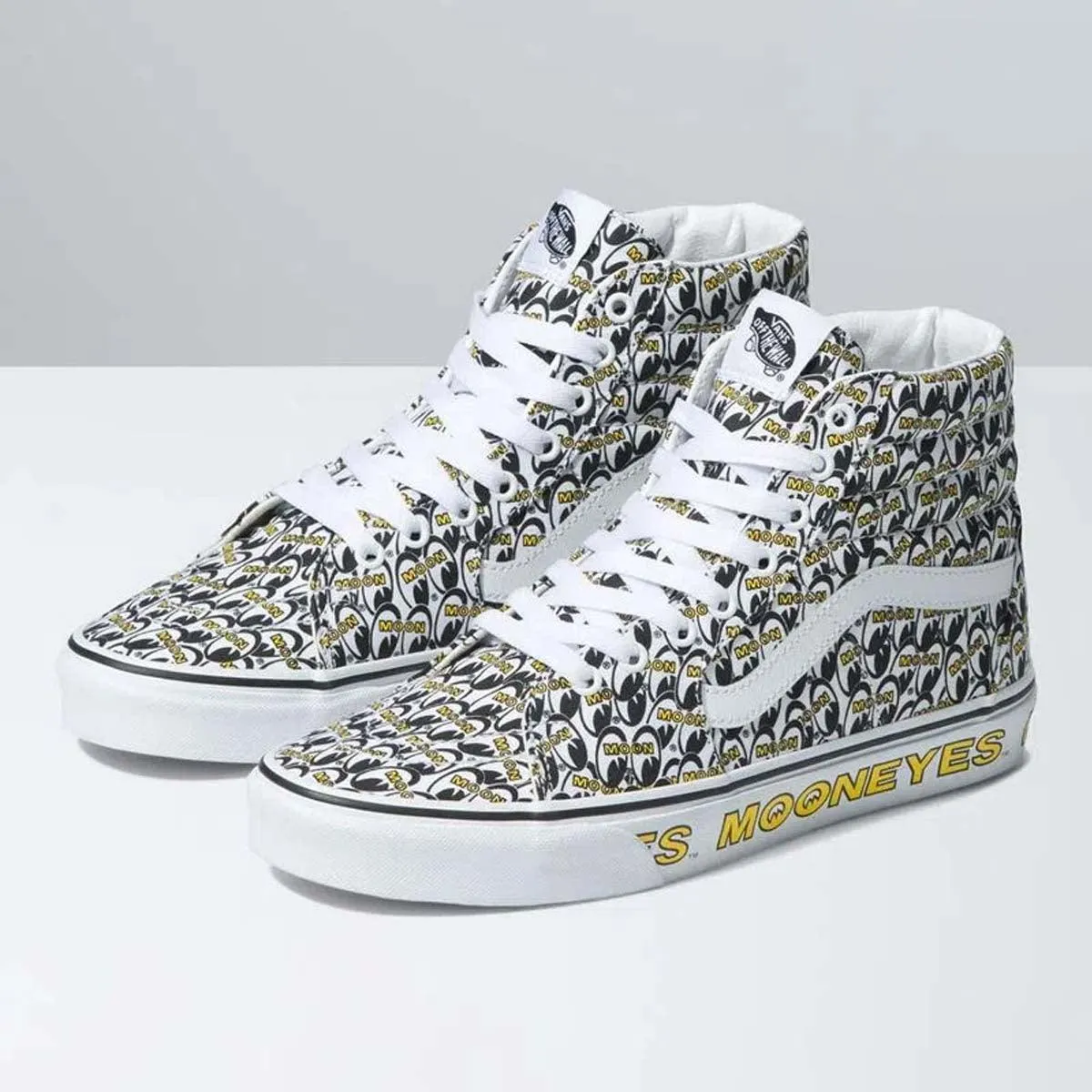 quick dry Durable Shoe Construction   Mooneyes SK8-Hi 'White Yellow'