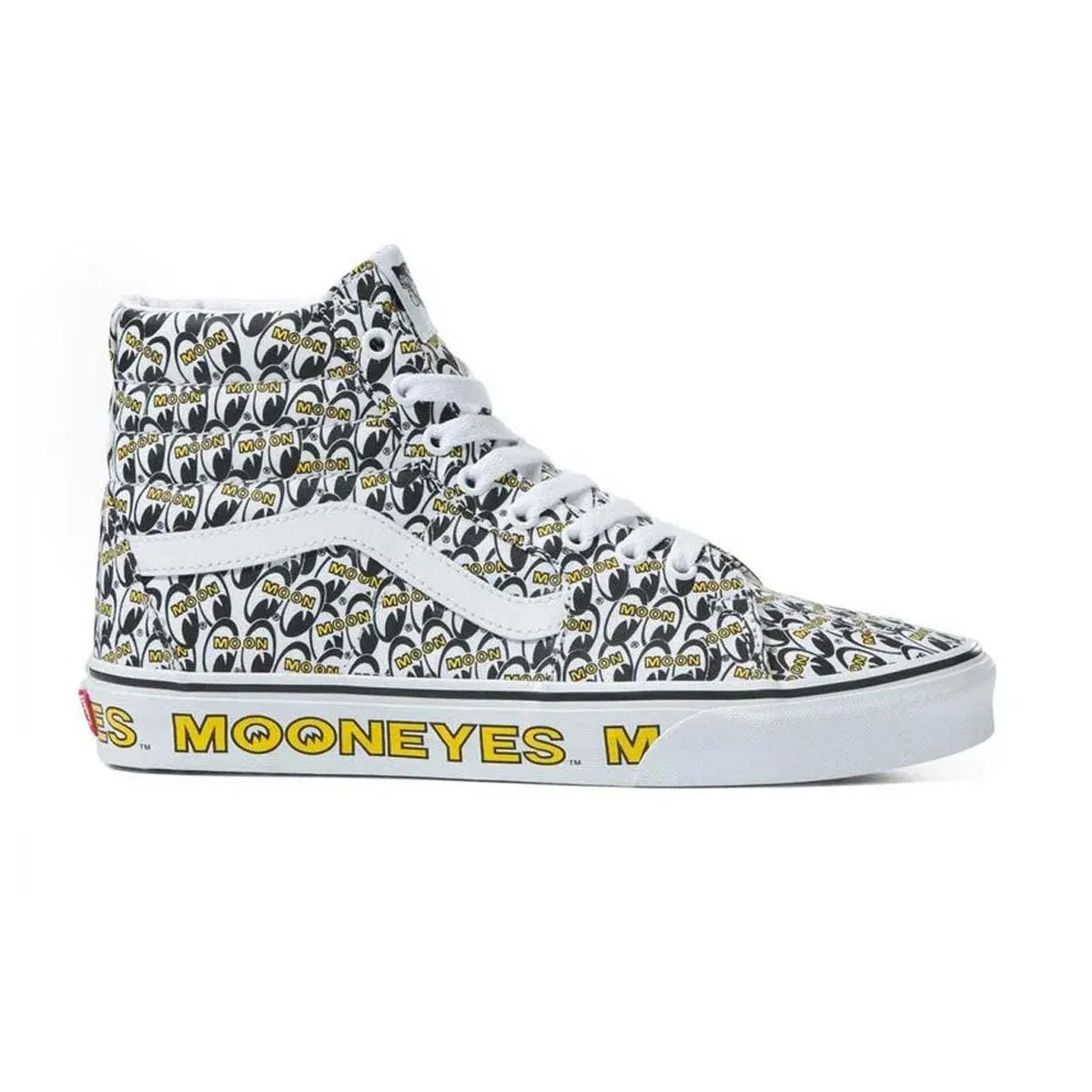 Trendy Cushion Elastic Gusset   Mooneyes SK8-Hi 'White Yellow'