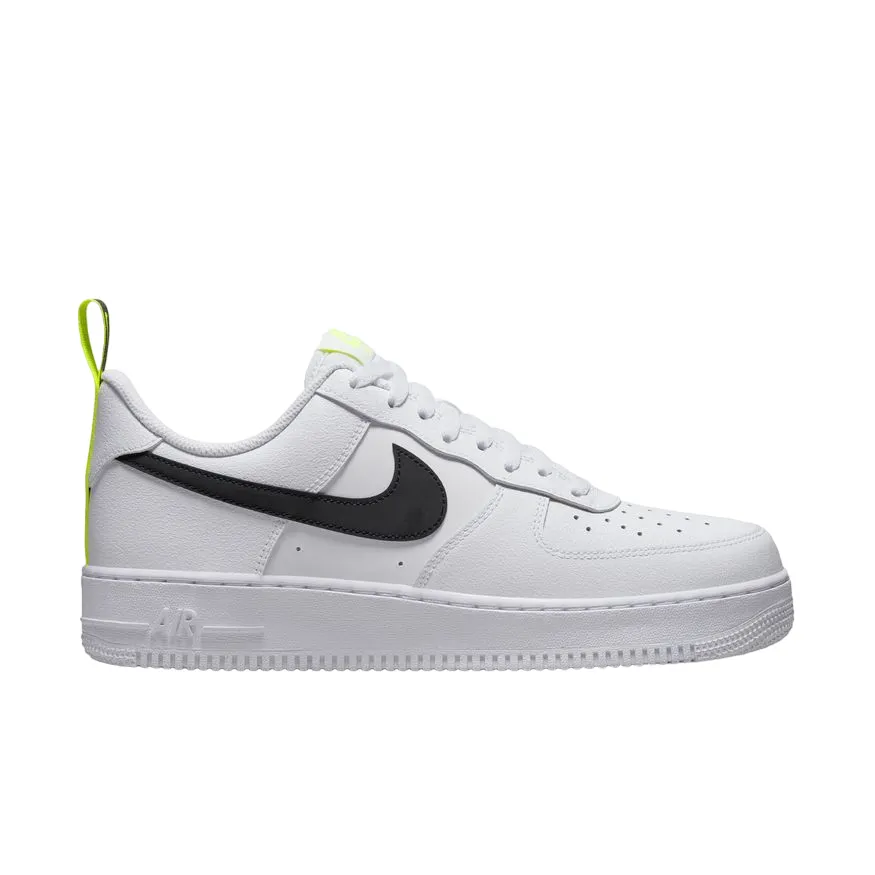 Nike scarpa sneakers da adulti Air Force 1 '07 DZ4510-100 bianco nero giallo evidenziatore Hyper Compression EVA Training Run