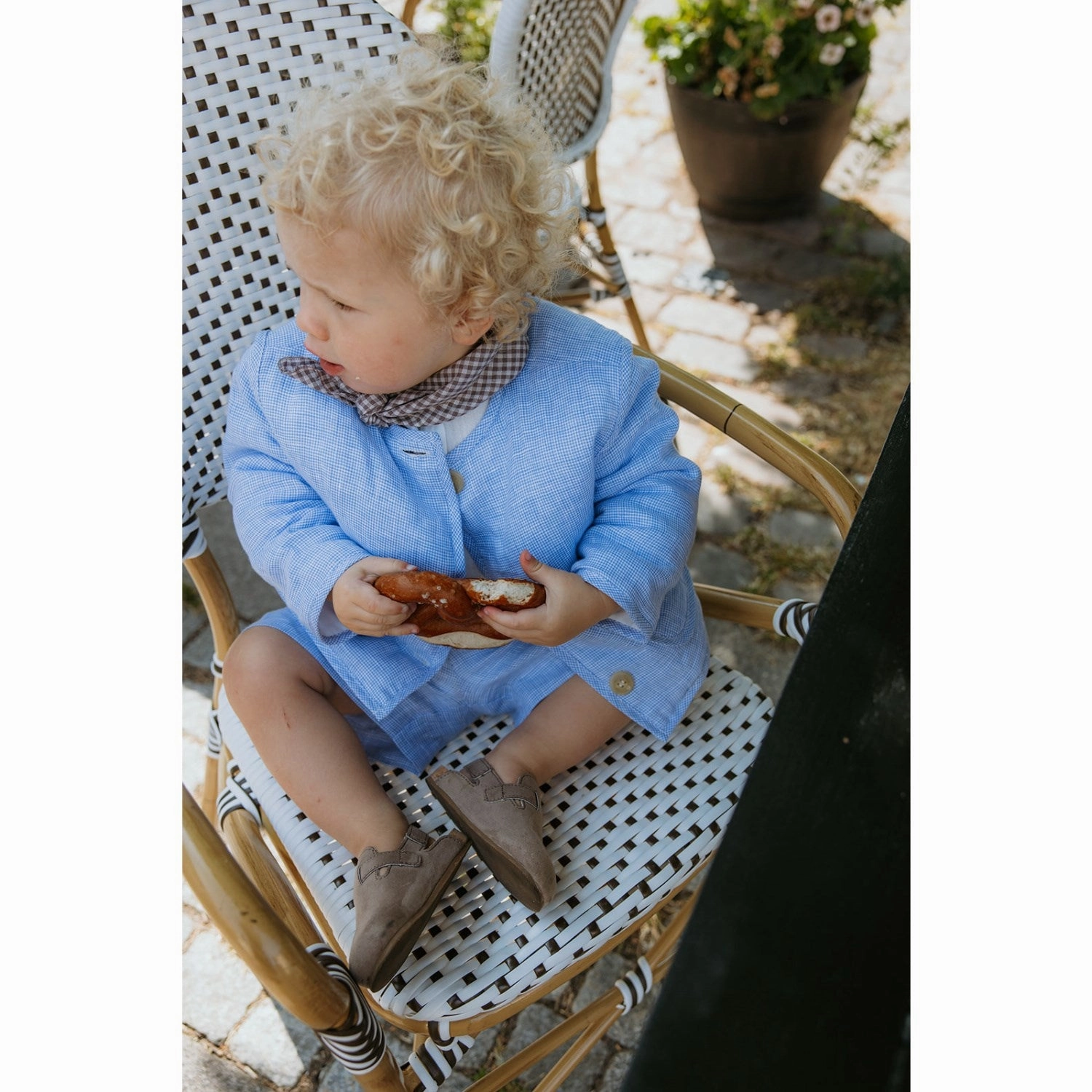 Lalaby Pepita Check Frey Jacket Easy Clean Material