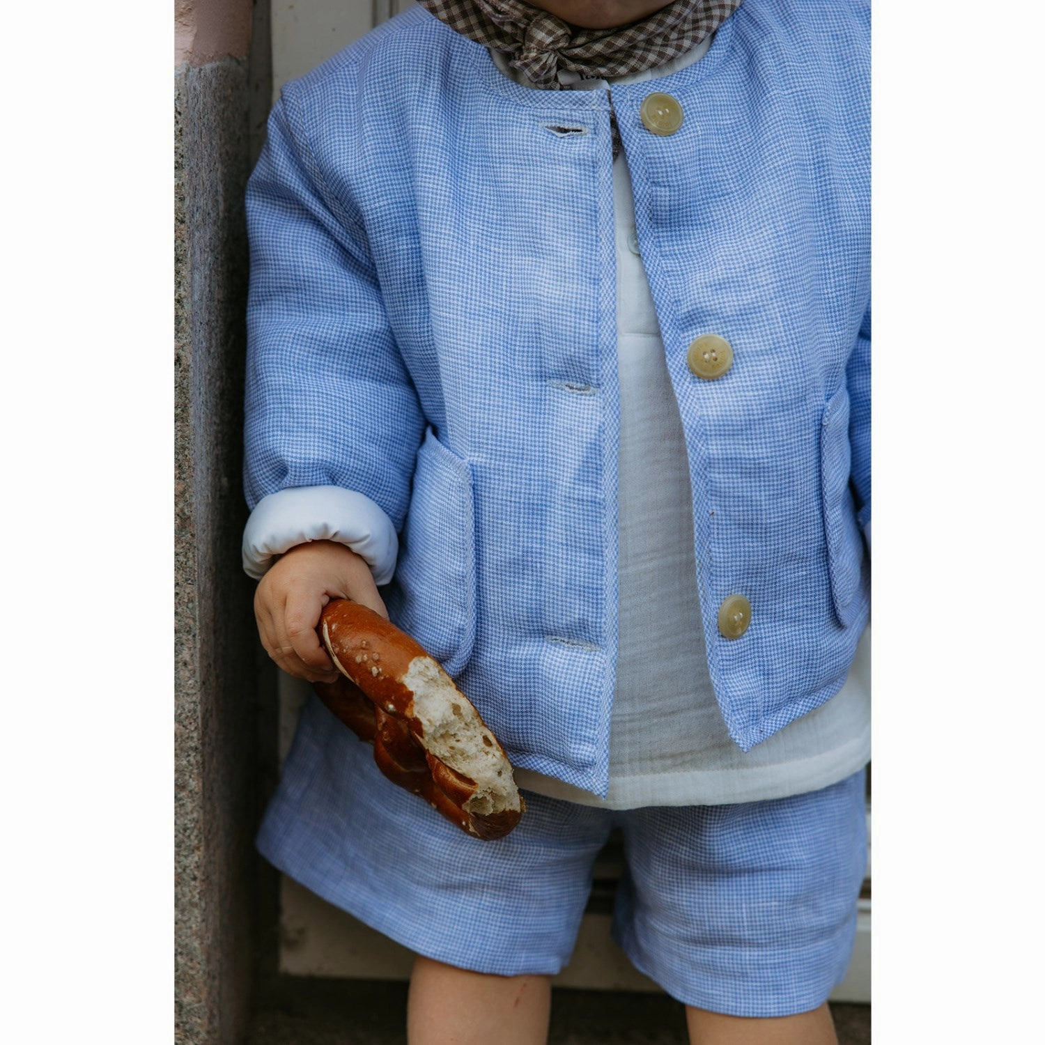 Eco Certified Textile Autumn Layers Lalaby Pepita Check Frey Jacket