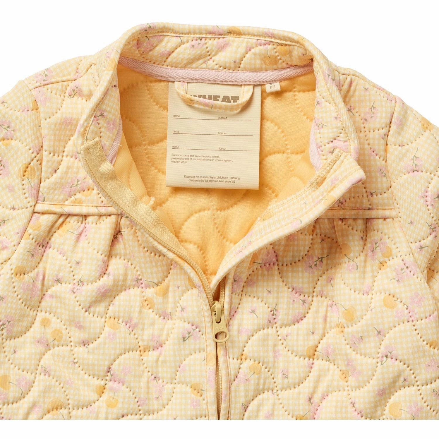 Wheat Yellow Cherries Thermo Jacket Tilde QuickAccessPockets