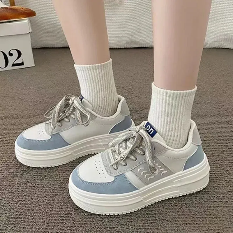 Mqtime New Women's Vulcanized Shoes Luxury Women's Sports Shoes Light Flat Shoes Women's Casual Sports Shoes Light Walking Shoes