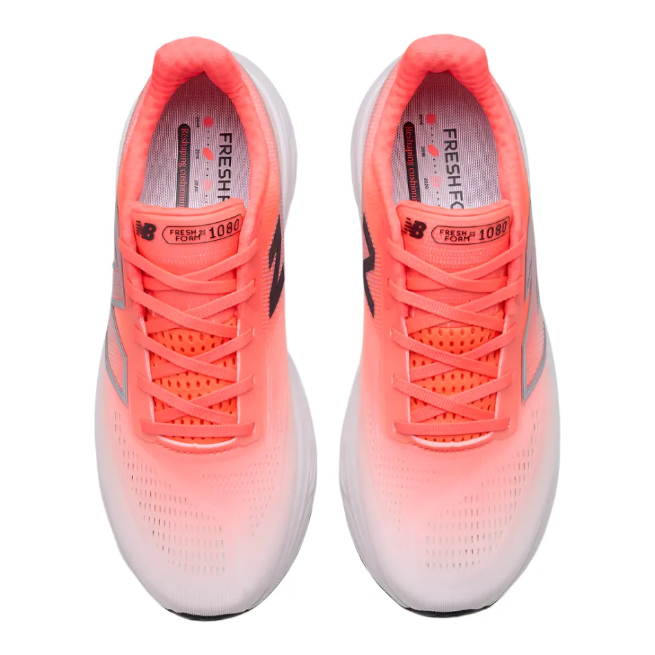 running in a desert shoes fringe - trimmed - design shoes New Balance Men's 1080 V14 2E Wide Fitting Running Shoes in Urgent Red/Rain Cloud/BlackAW25