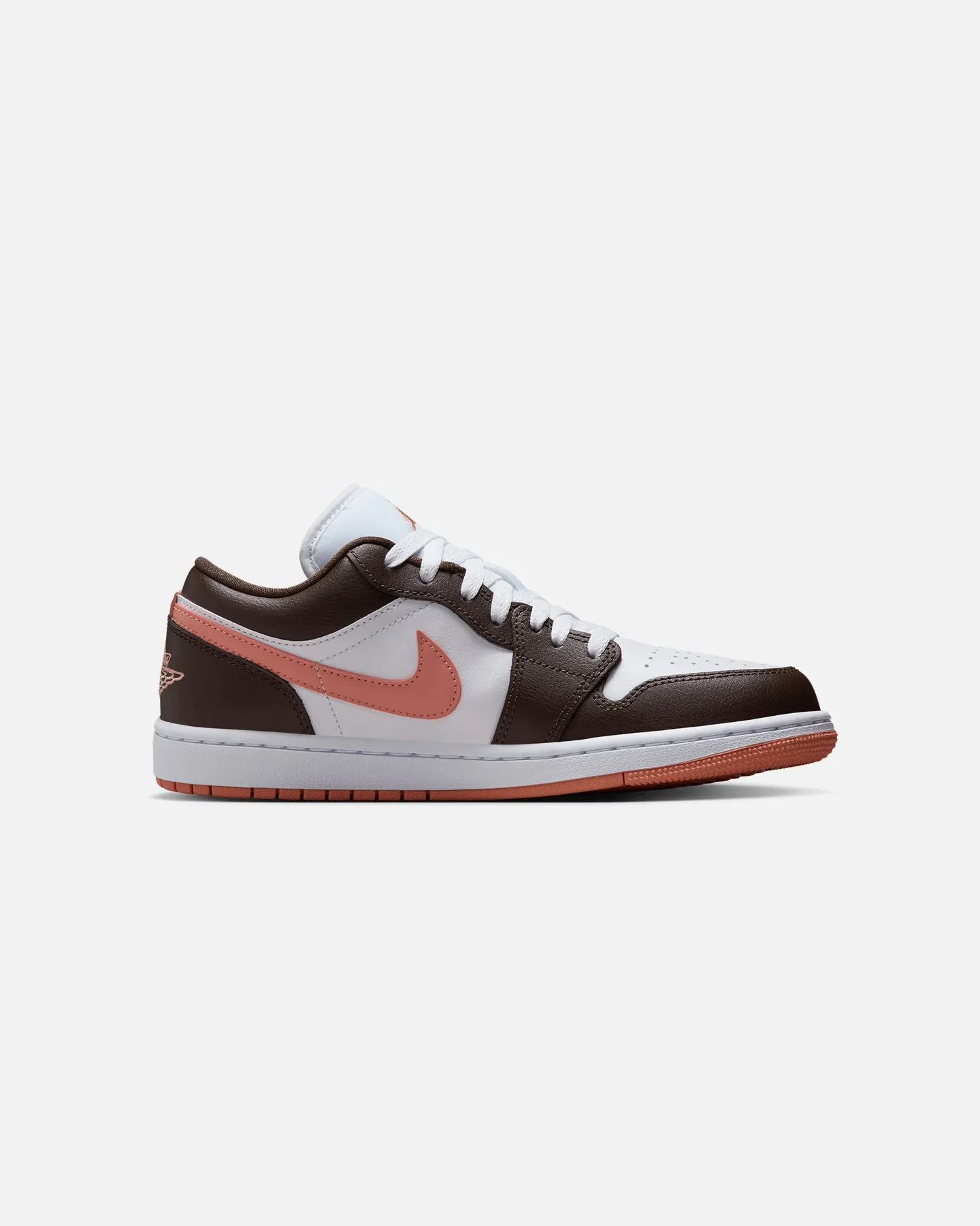 Stable Chassis Jordan Women's Air Jordan 1 Low "Brown & Pink" White/Brown