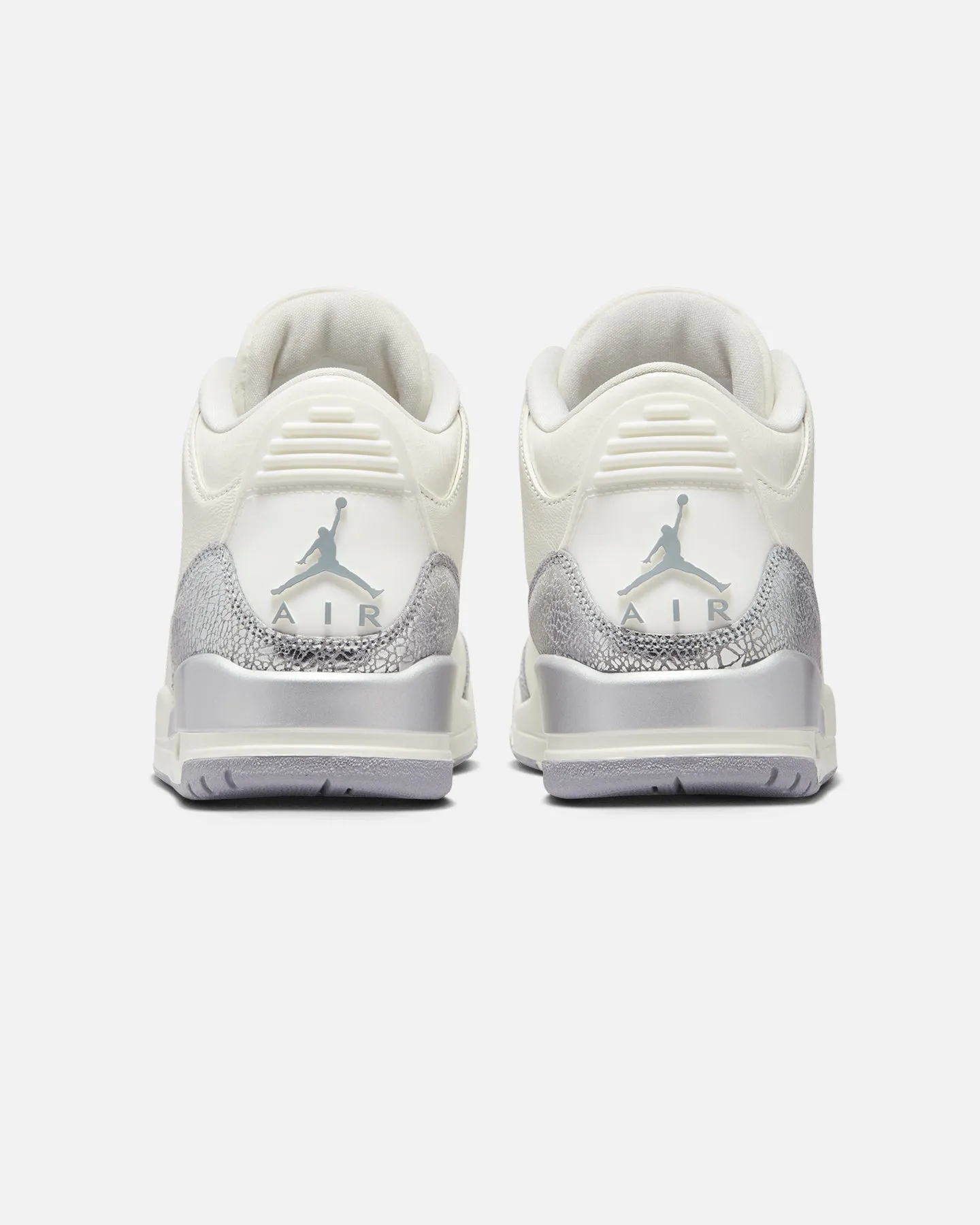 Jordan Women's Air Jordan 3 Retro "Metallic Silver" Sail/Cement Grey night run running option