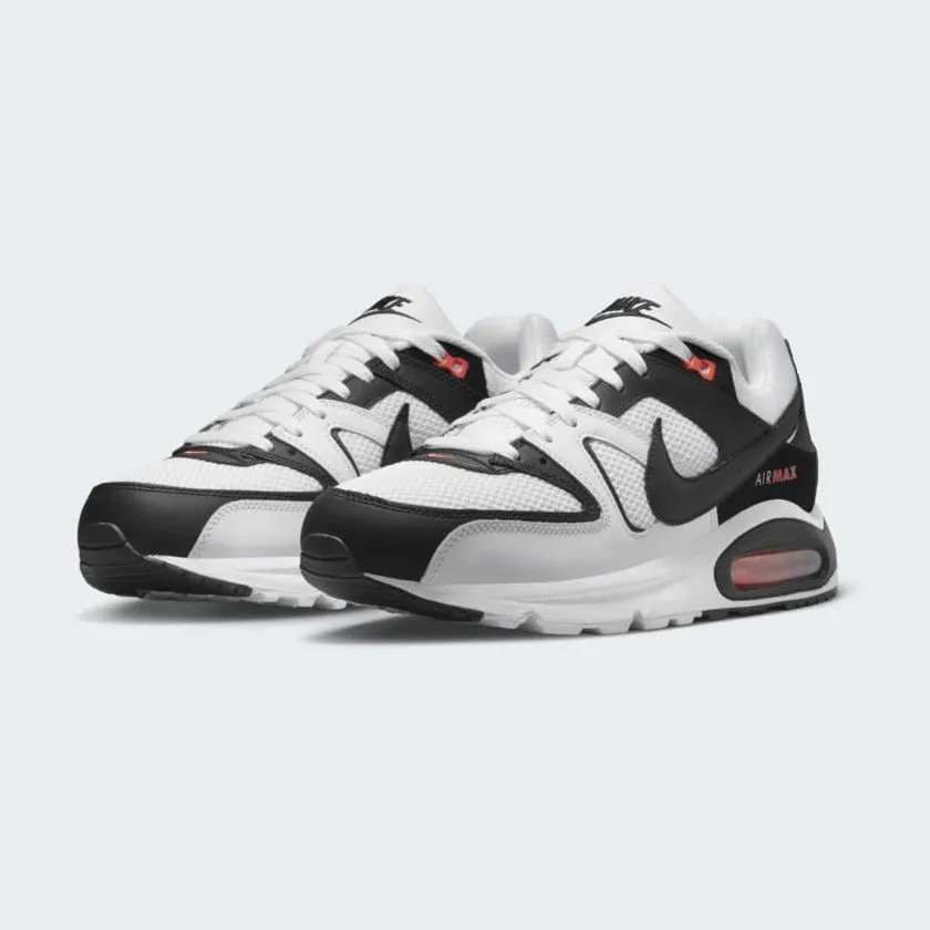 Nike Air Max Command Men's White Trainers 629993 103 Style - savvy padded tongue running shoes