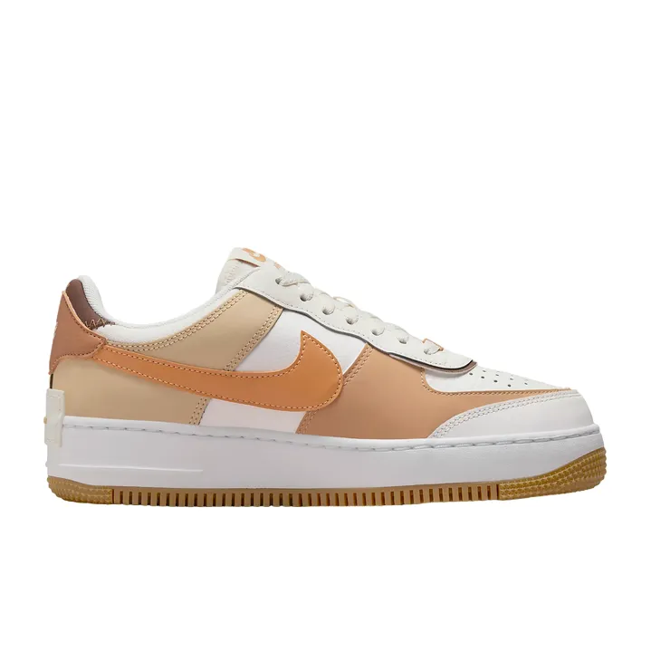 Nike scarpa sneakers da donna AF1 Shadow DZ1847-106 vela-lino-sesamo-cacao Breathable Heel Panel Indoor - exercise