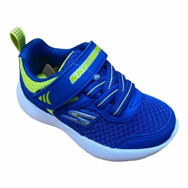Skechers scarpa da bambino Dyna-Lite Relter 407237N/BLLM blu lime Foam Cage