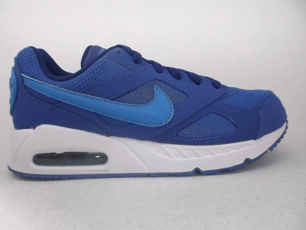running hat Shock Reducing Nike scarpa sneakers da ragazzo Air Max Ivo 579995 444 azzurro