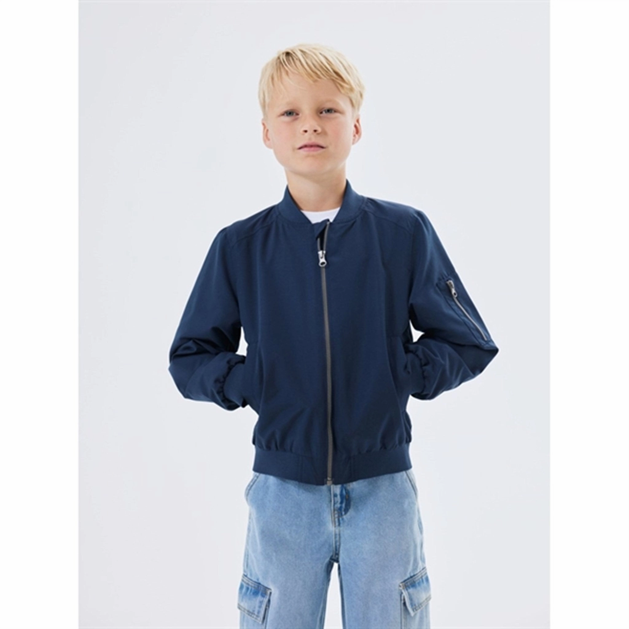 Name it Navy Blazer Monster Bomber Jacket Noos Relaxed Comfort