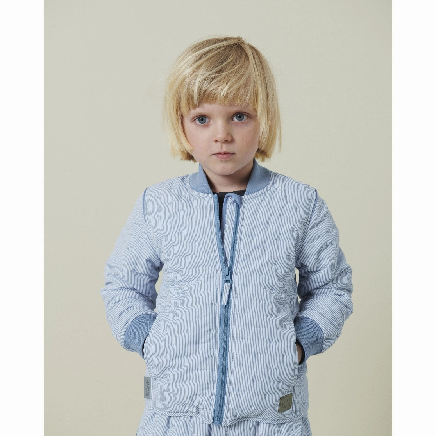Ergonomic Drape MarMar Thermo Air Stripe Orry Jacket Outerwear