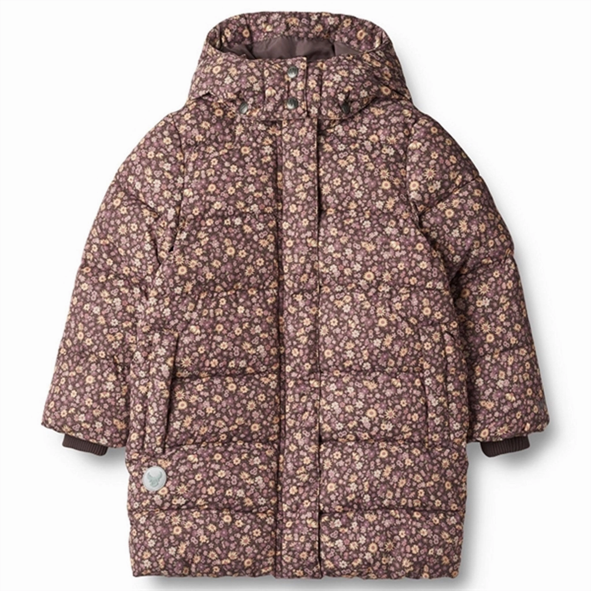 Recycled materials Wheat Puffer Jacket Yrsa Eggplant Flowers