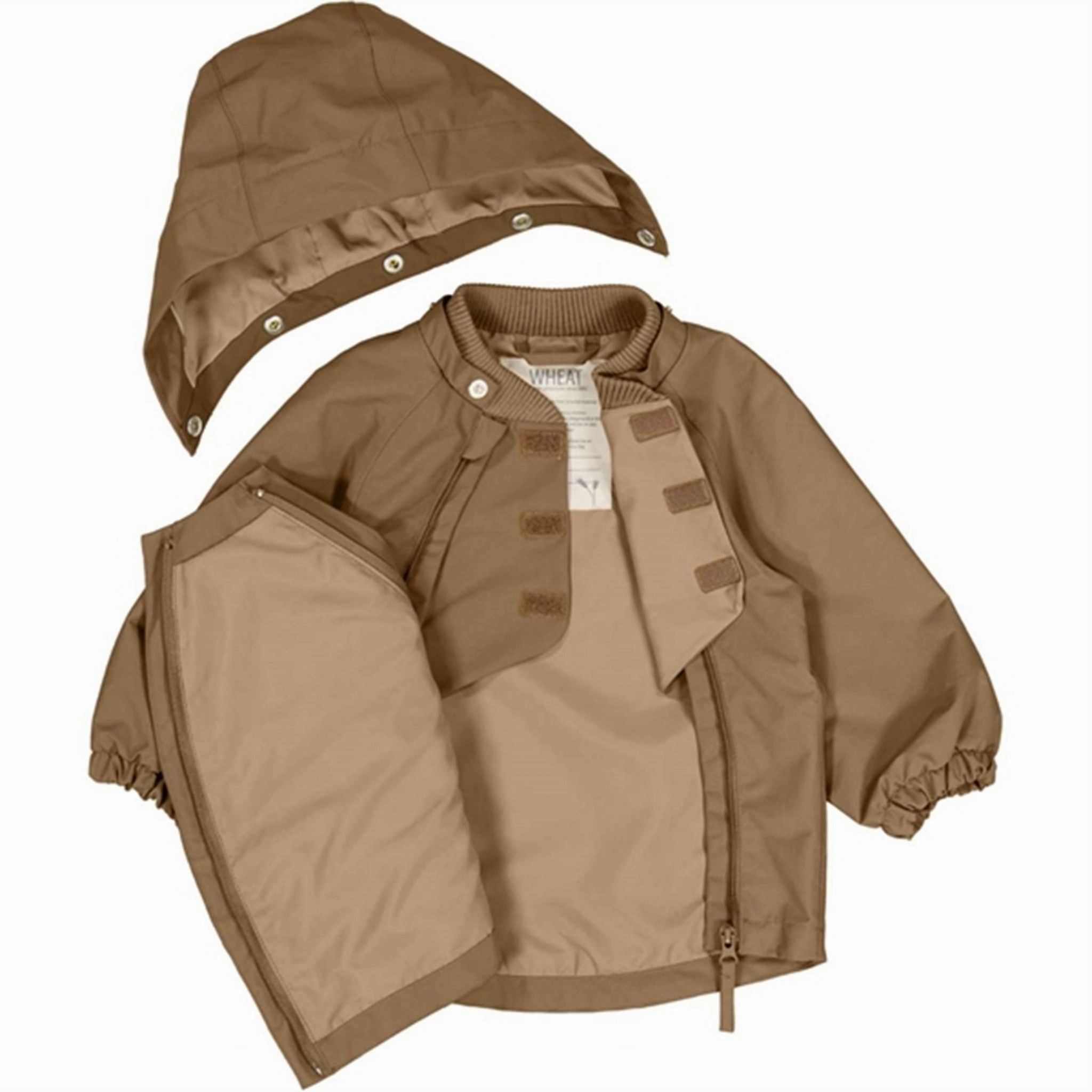 Wheat Jacket Sveo Tech Golden Brown Quilted Pattern