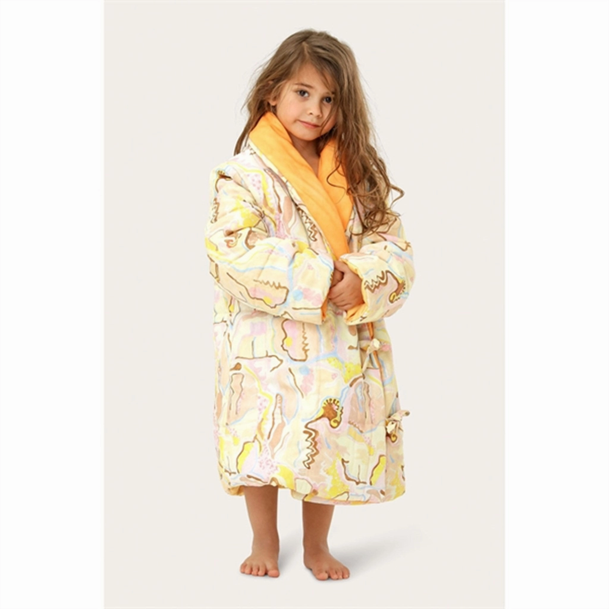 HELMSTEDT Aga Coat Brainprint - Orange - Light Orange Light Activated Cooling Outdoor Ready