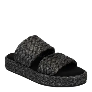 NAKED FEET - SANTORINI in BLACK Espadrille Sandals
