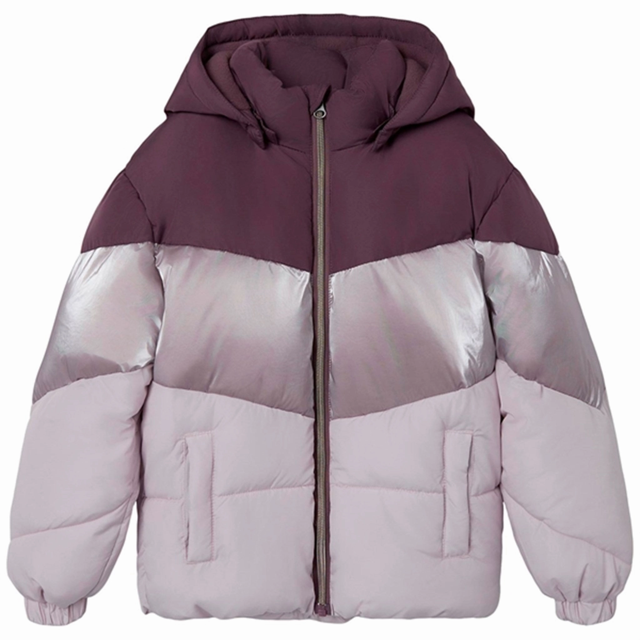 Name it Arctic Dusk Mille Puffer Jacket Block Foil Noos Fashion Forward Layer