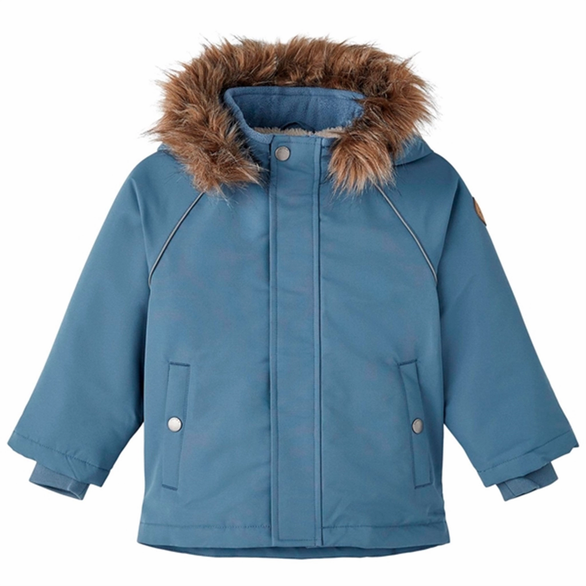 Name it Bering Sea Snow Jacket Solid FoldableStructure Zipper Guard Weatherproofing