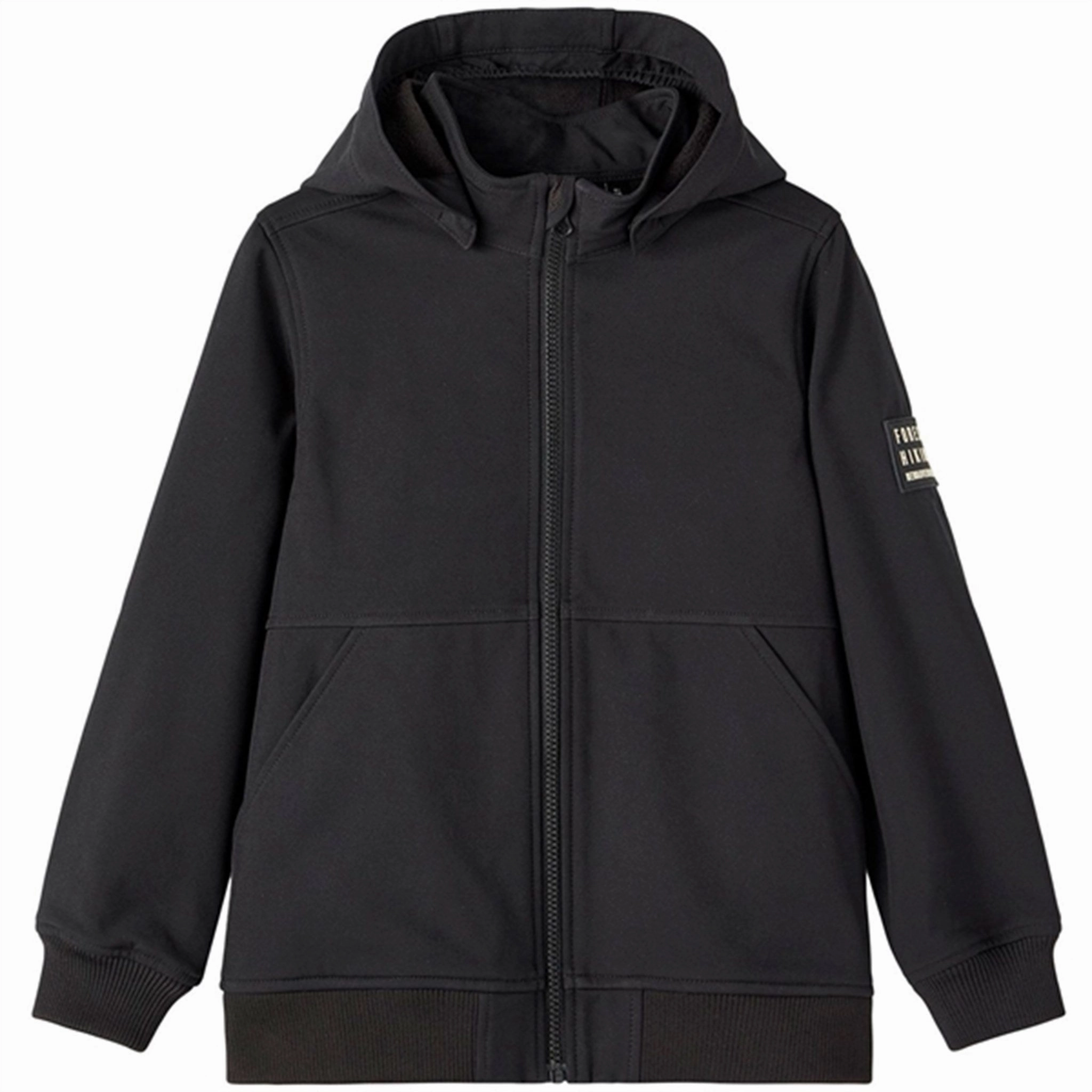Name it Black Alfa Softshell Jacket Badge Noos Sustainable Material