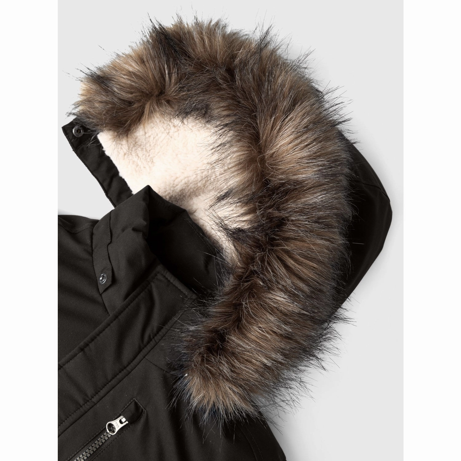 Convertible 2 In 1 Function Name It Black Master Parka Jacket