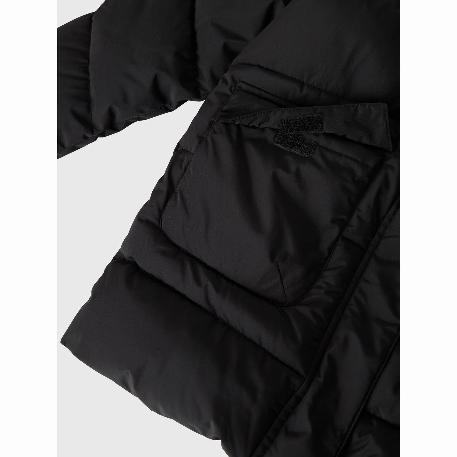 Minimalist Aesthetic Name It Black Medow03 Jacket Long Fo Noos