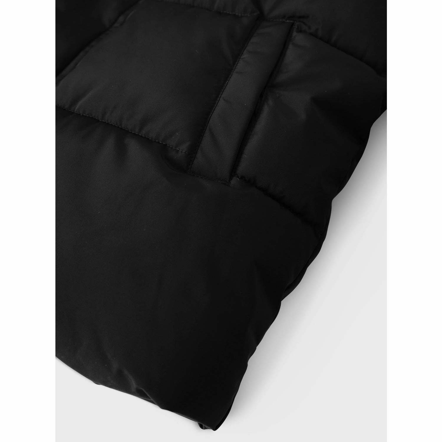 Name It Black Medow03 Jacket Solid Fo Noos Friction Resistant Full Zip Closure