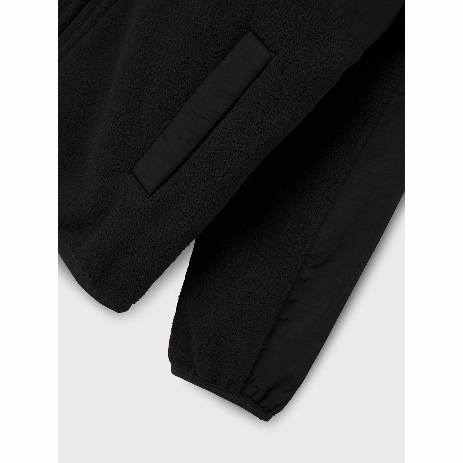 Heavyweight Durability Name It Black Myles Fleece Jacket Noos