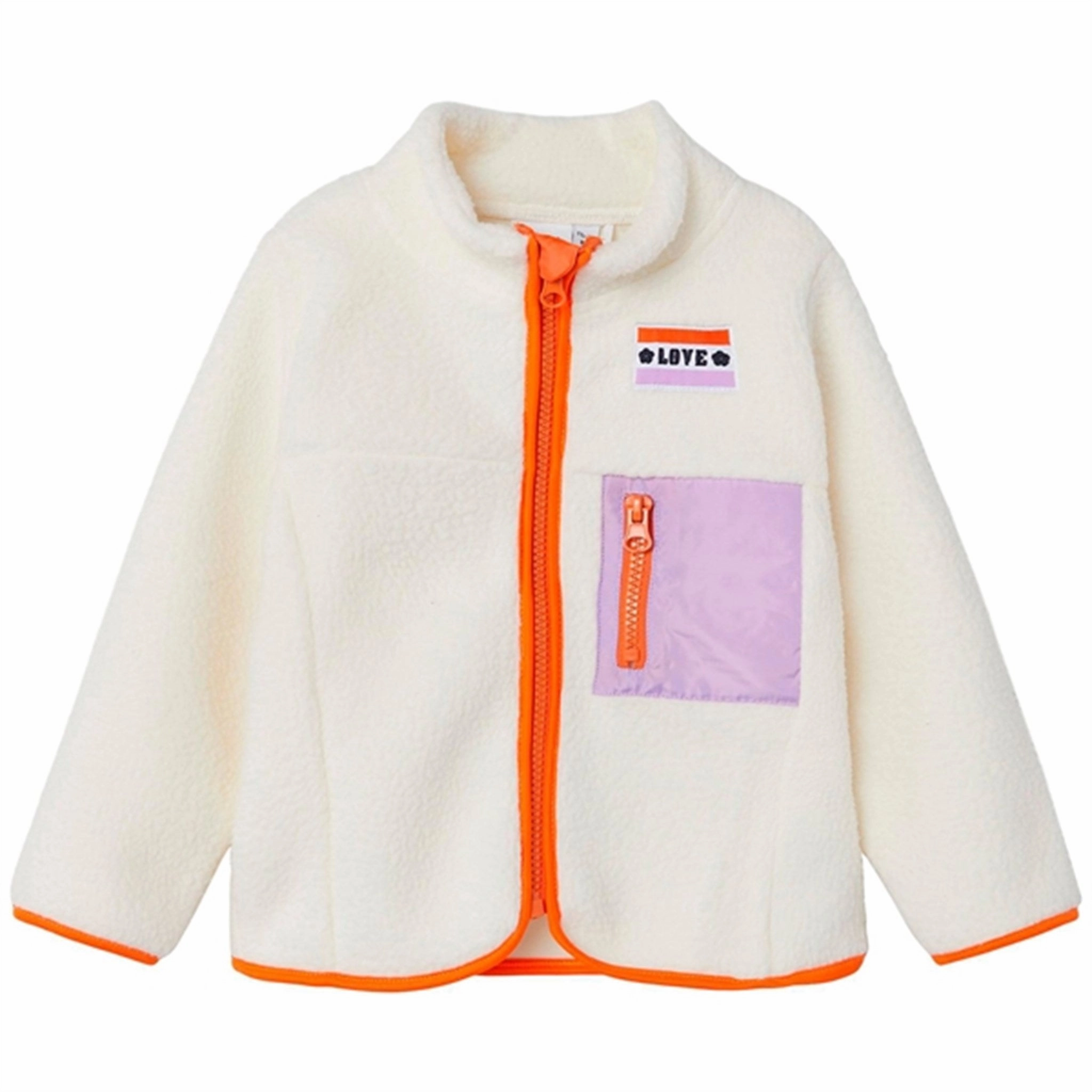 Cold Ready Look Quilted Stitching Pattern Name it Buttercream Lusa Teddy Cardigan