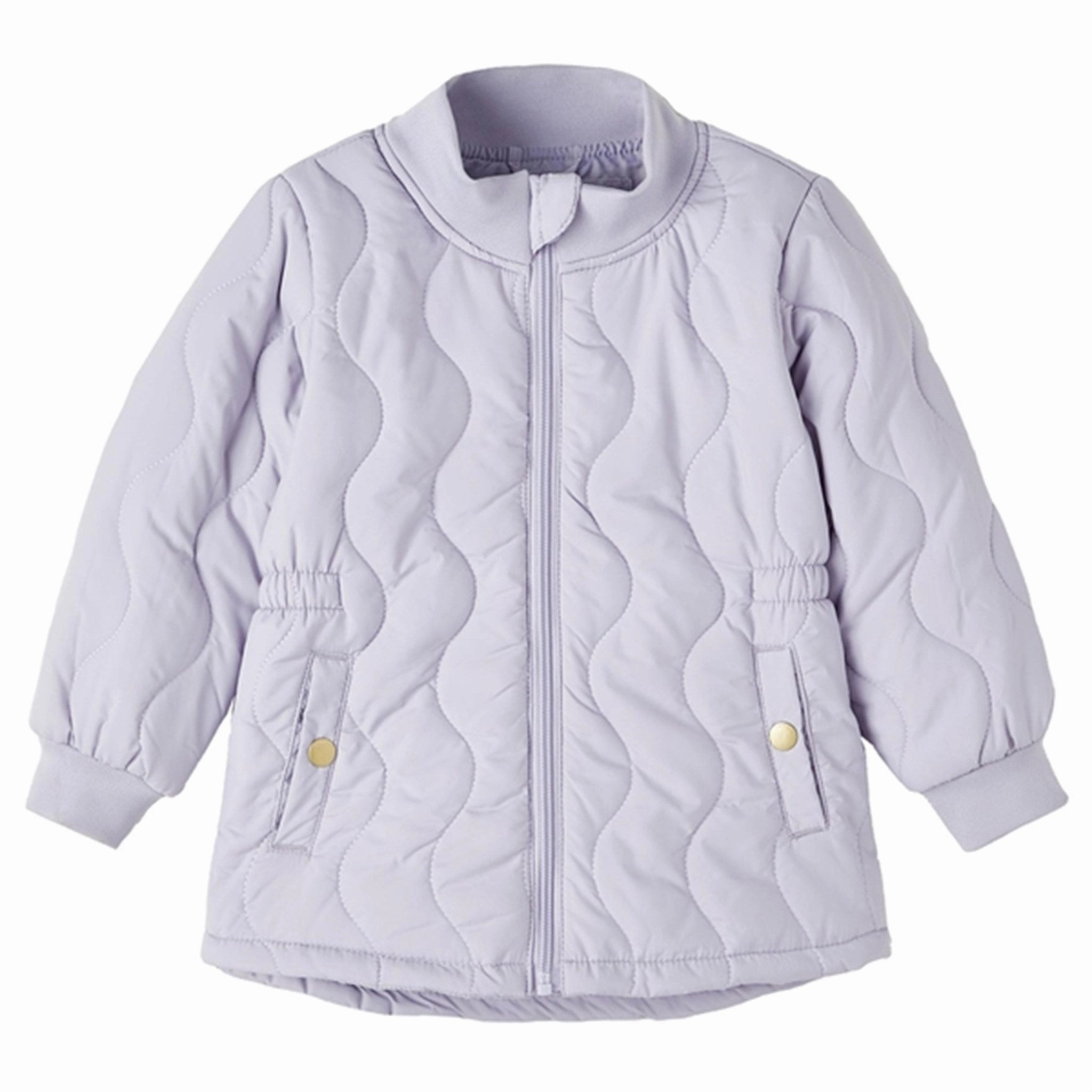 Name it Cosmic Sky Mars Quilted Jacket Stretch Paneling Noise Free Zipper