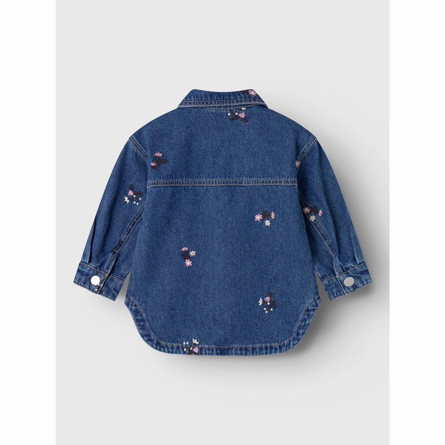Name It Dark Blue Denim Kat Embellished Denim Jacket Articulated Knees Breathable Mesh Panels