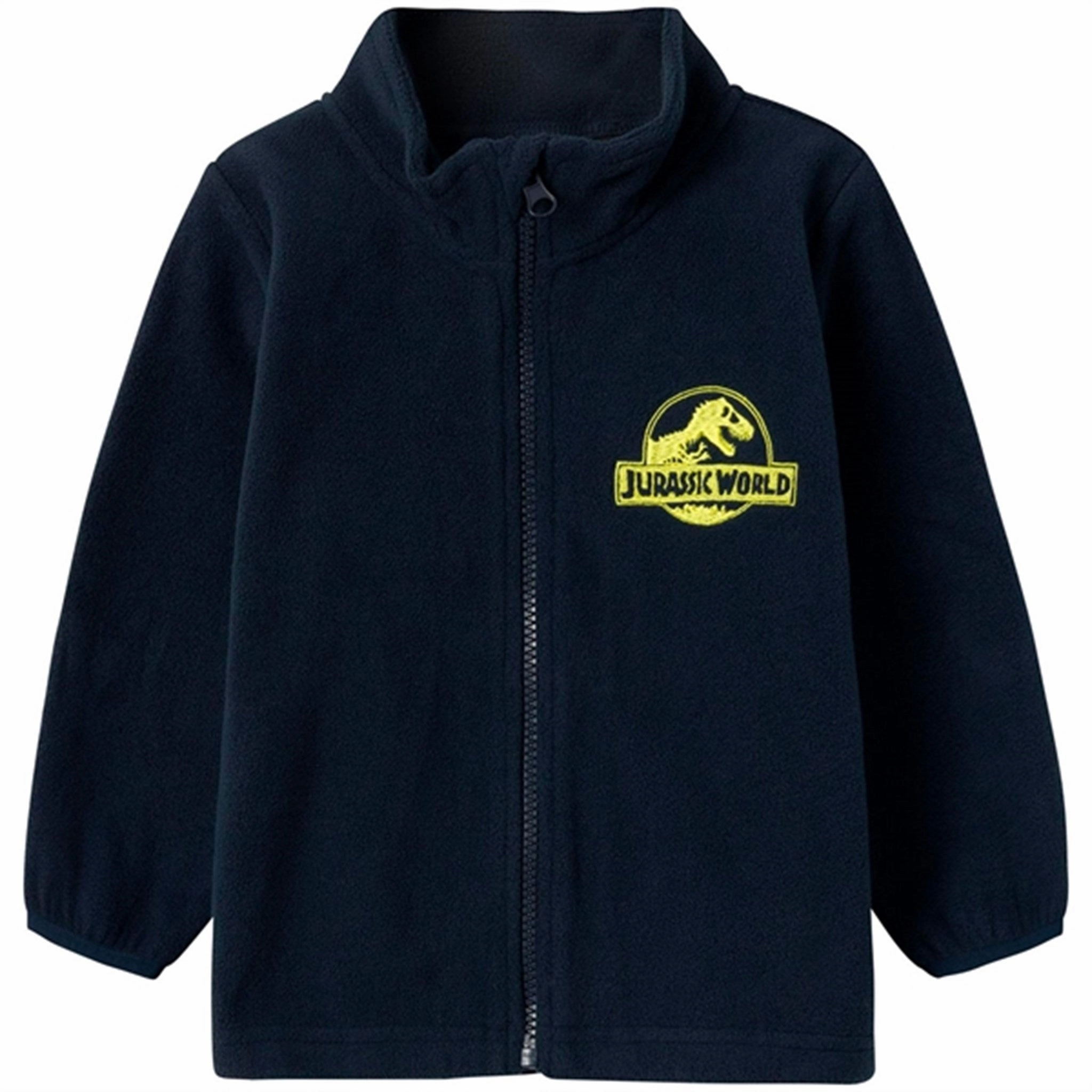 High Collar Name it Dark Sapphire Julen Jurassic Fleece Jacket