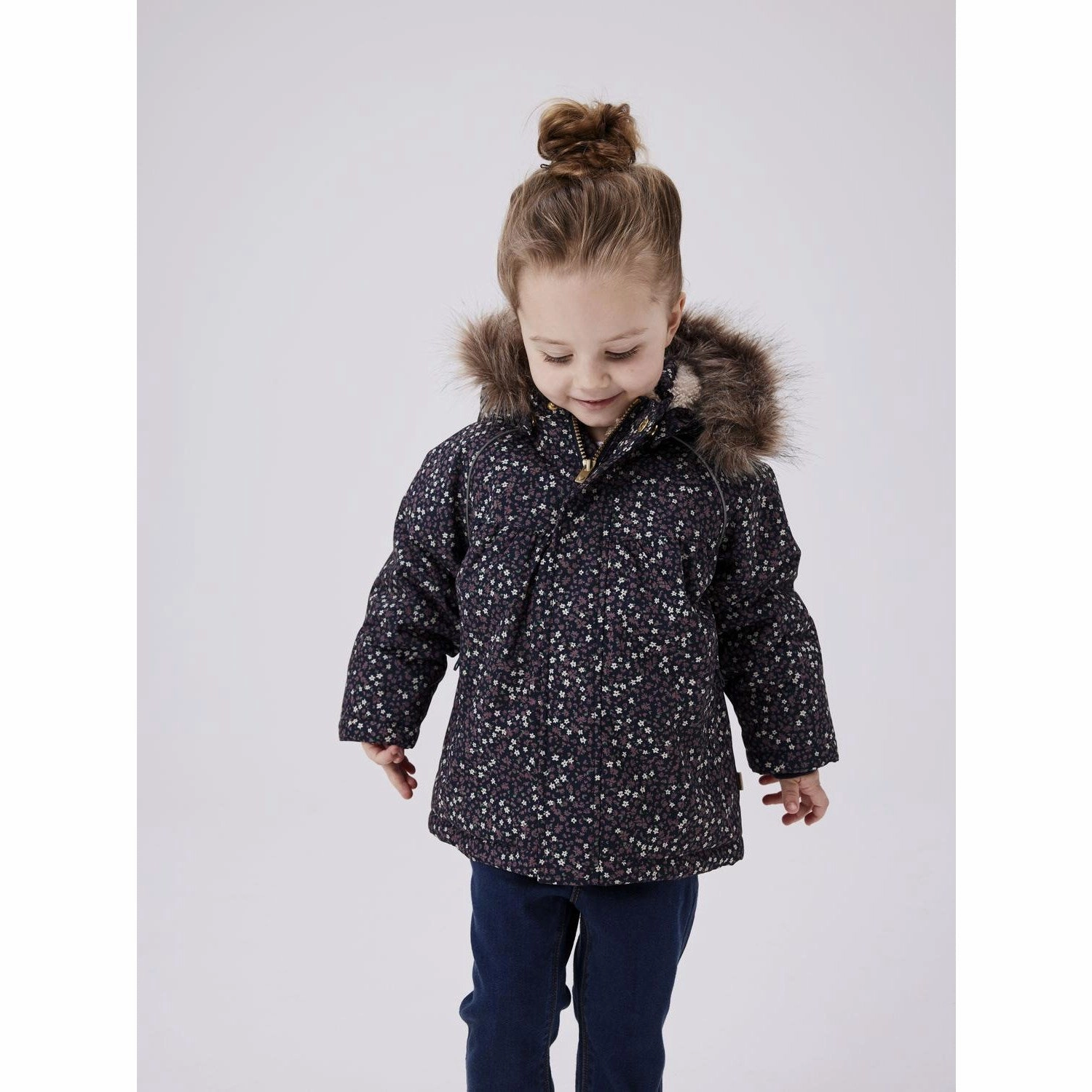 Cozy Street Style Name It Dark Sapphire Liberty Snow05 Jacket AOP Fo Noos