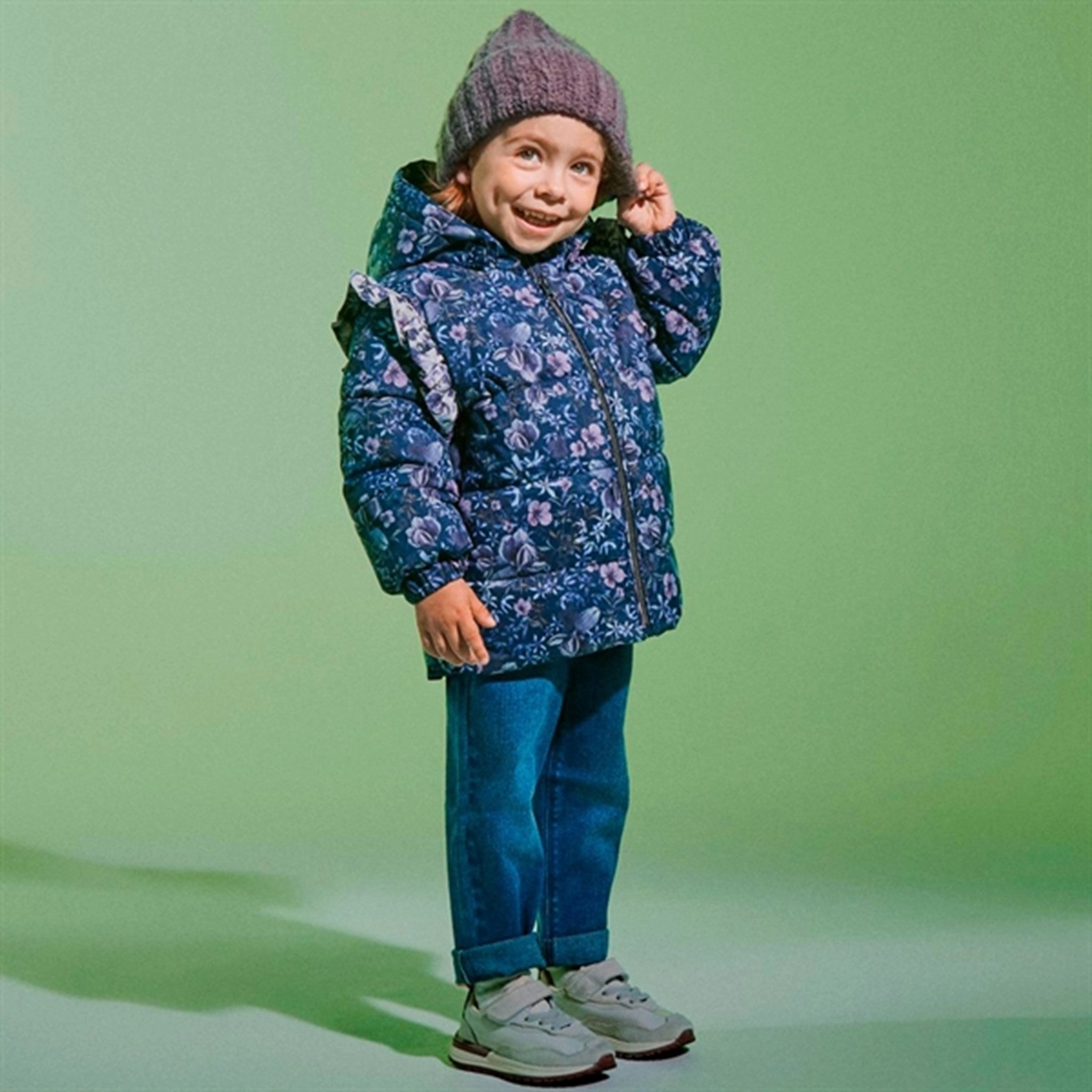 Sustainable Recycled Material Durable Stitching Name it Dark Sapphire Melody Puffer Jacket