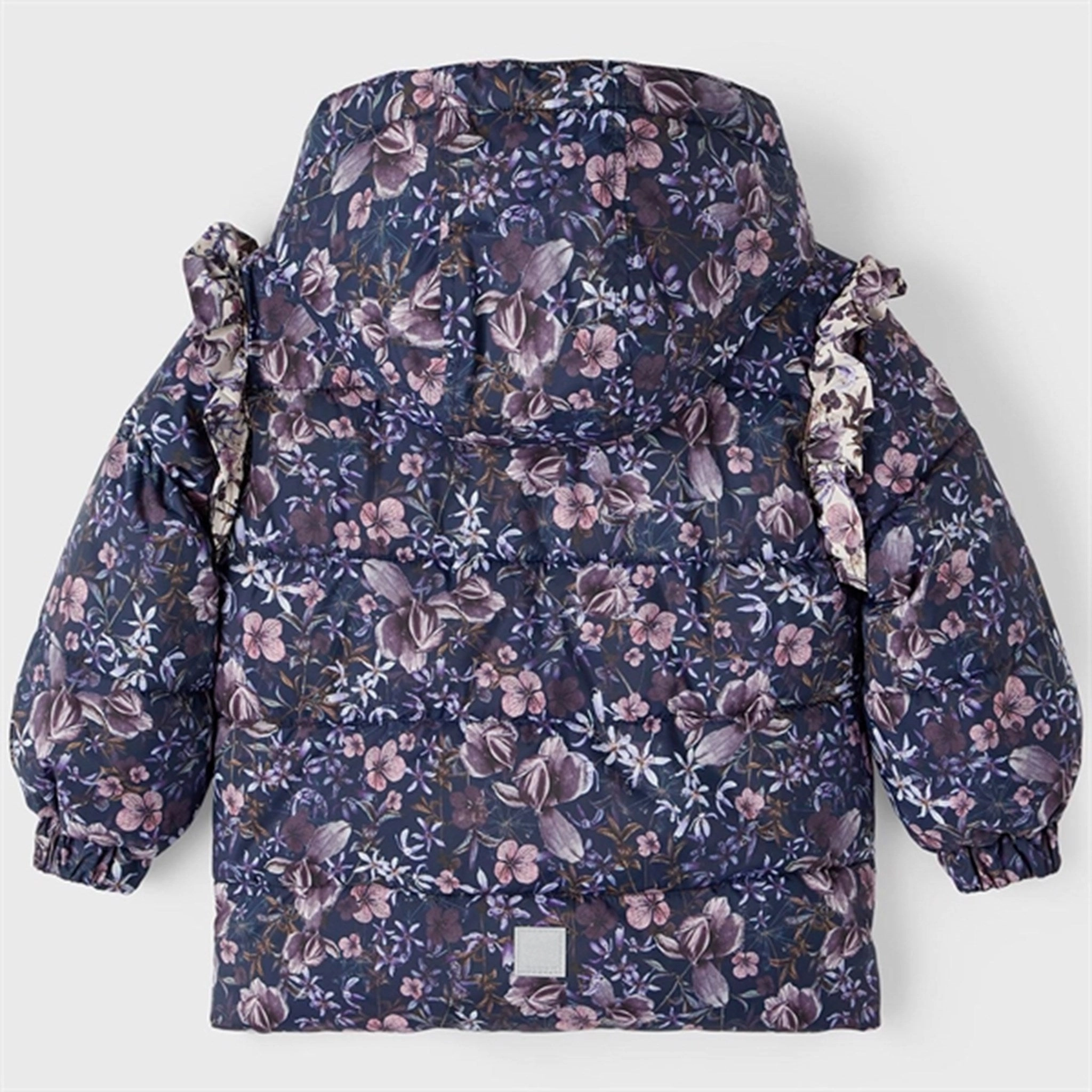 Name it Dark Sapphire Melody Puffer Jacket Reinforced Shoulder Protection Contemporary Fit
