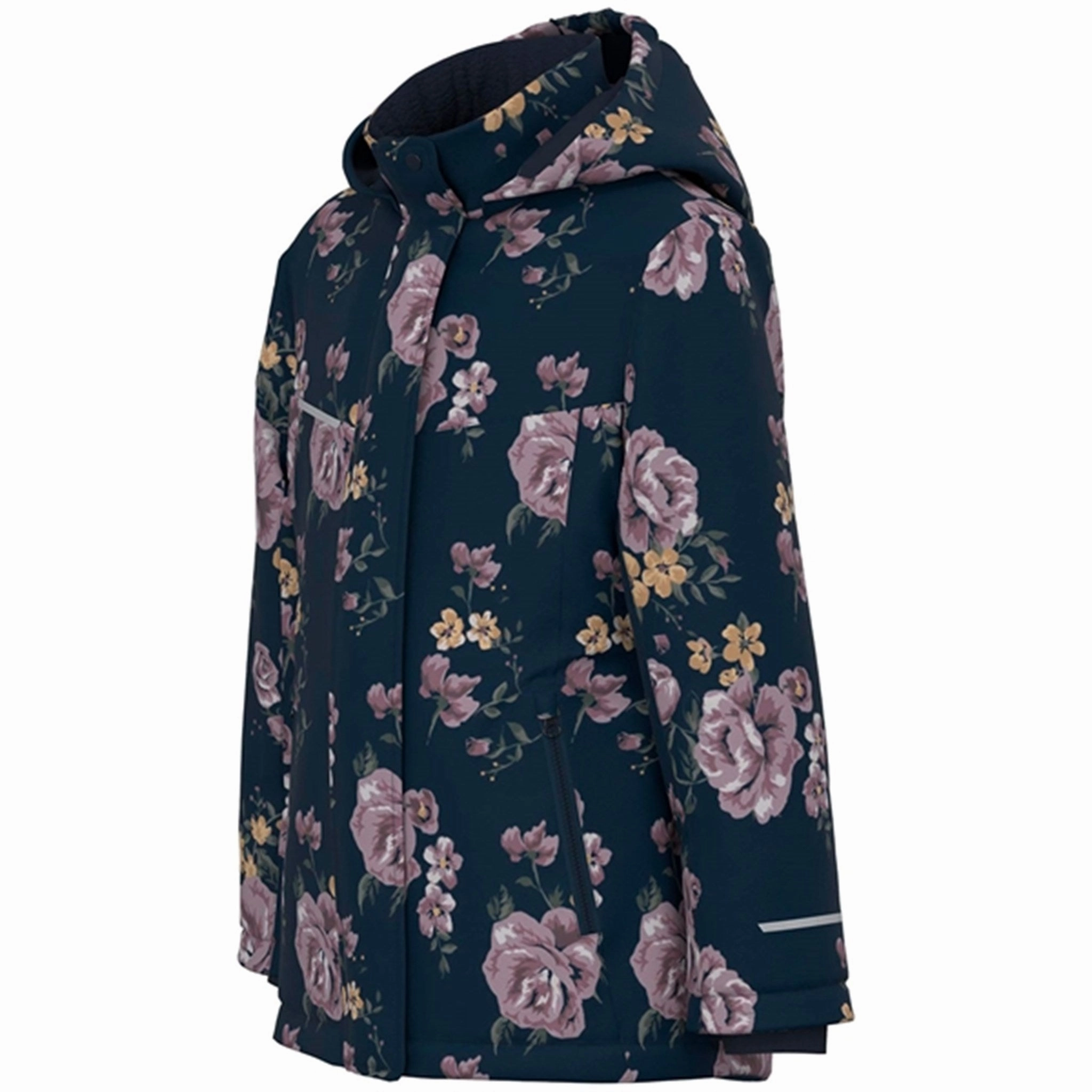 Low Profile Fastening Name it Dark Sapphire Snow Jacket Flower