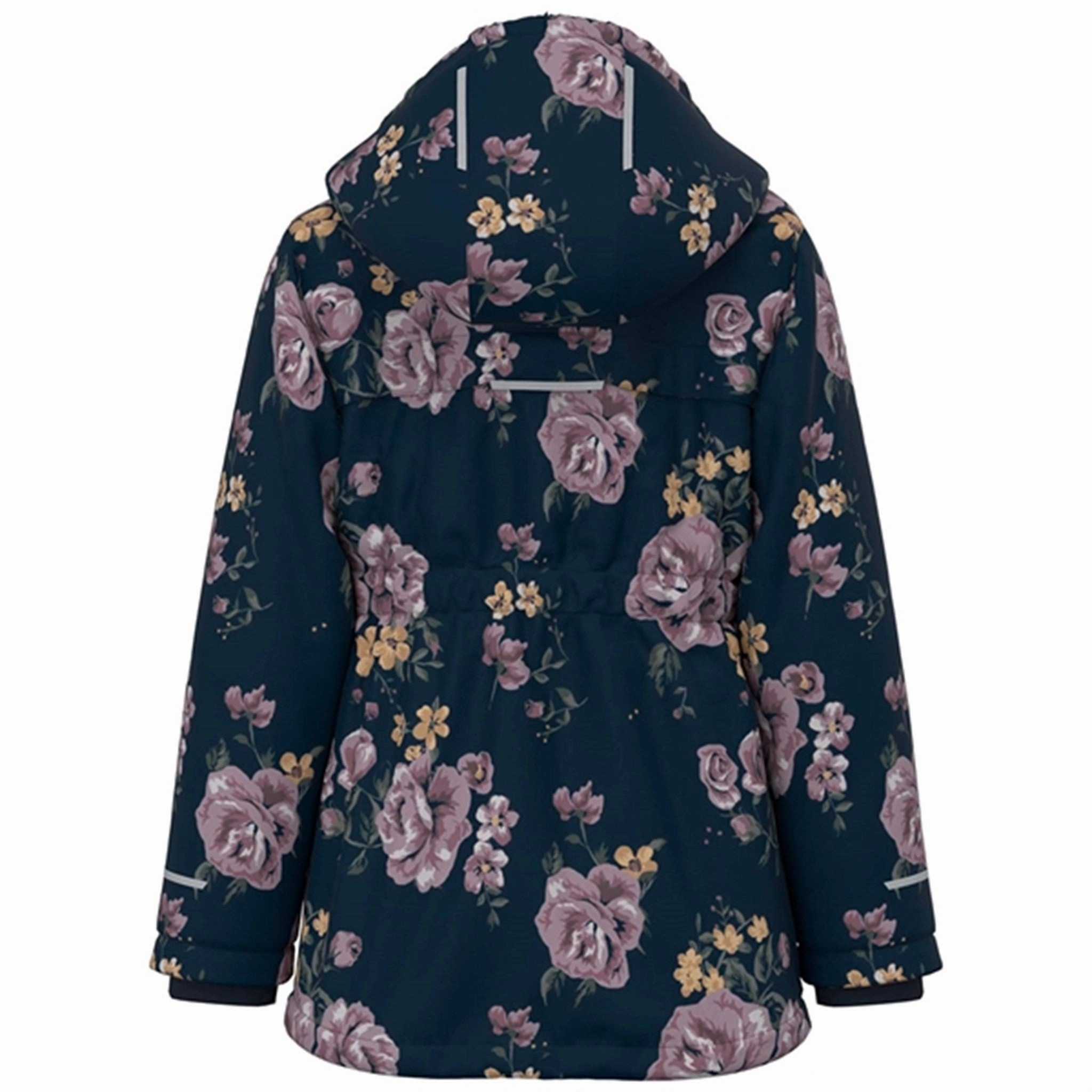Fall Outfit Name it Dark Sapphire Snow Jacket Flower