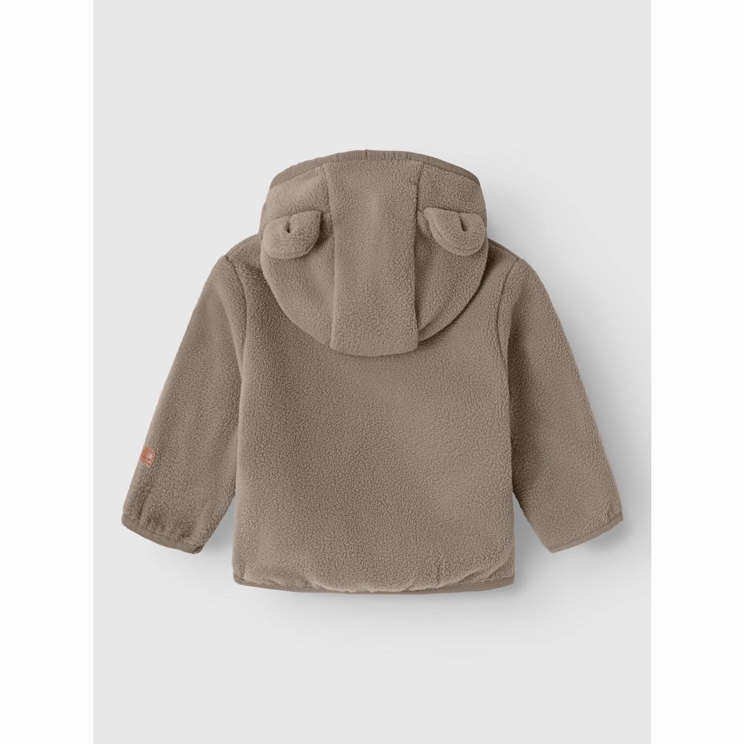 Name It Desert Taupe Meeko Fleece Jacket Abrasion Resistant Trim Smart Design
