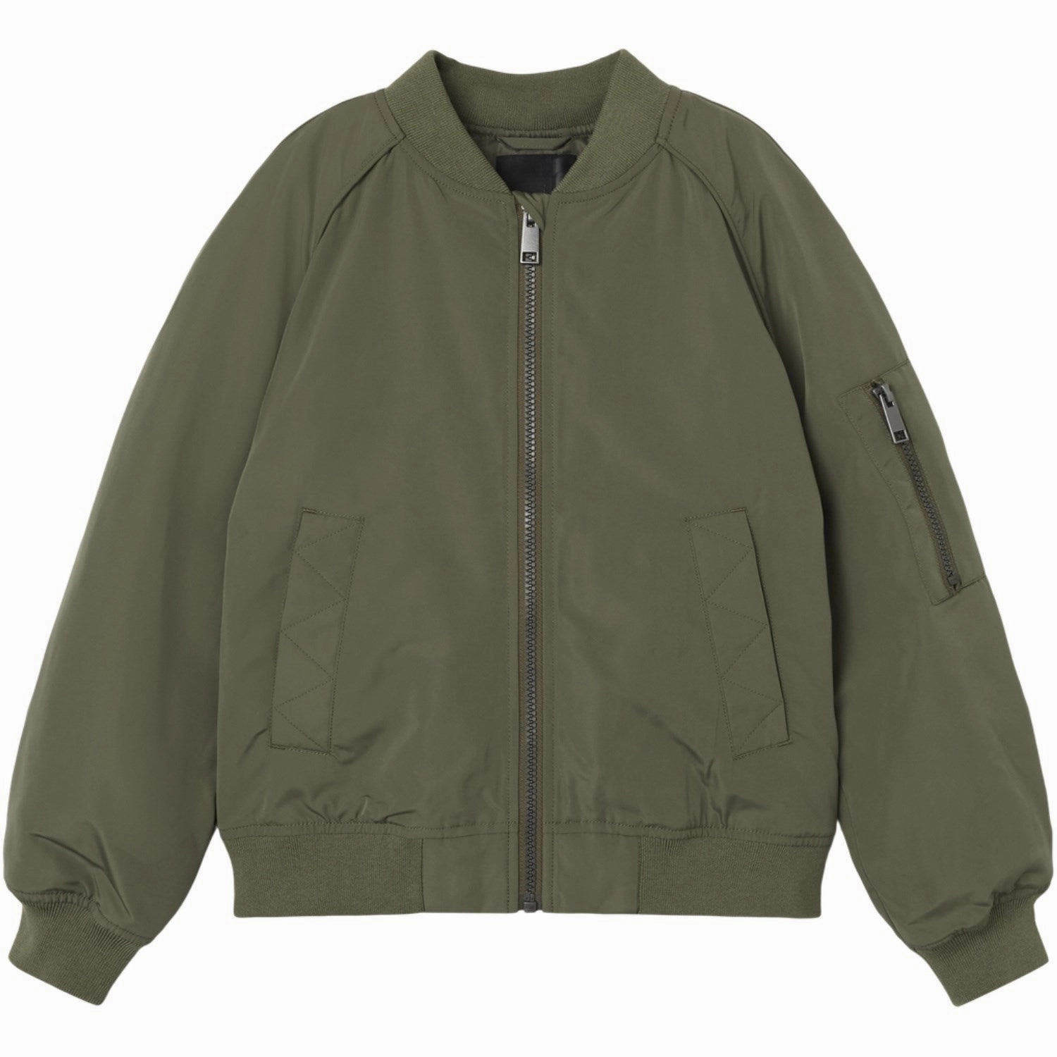 Simple Detail Name It Dusty Olive Mathias Bomber Jacket