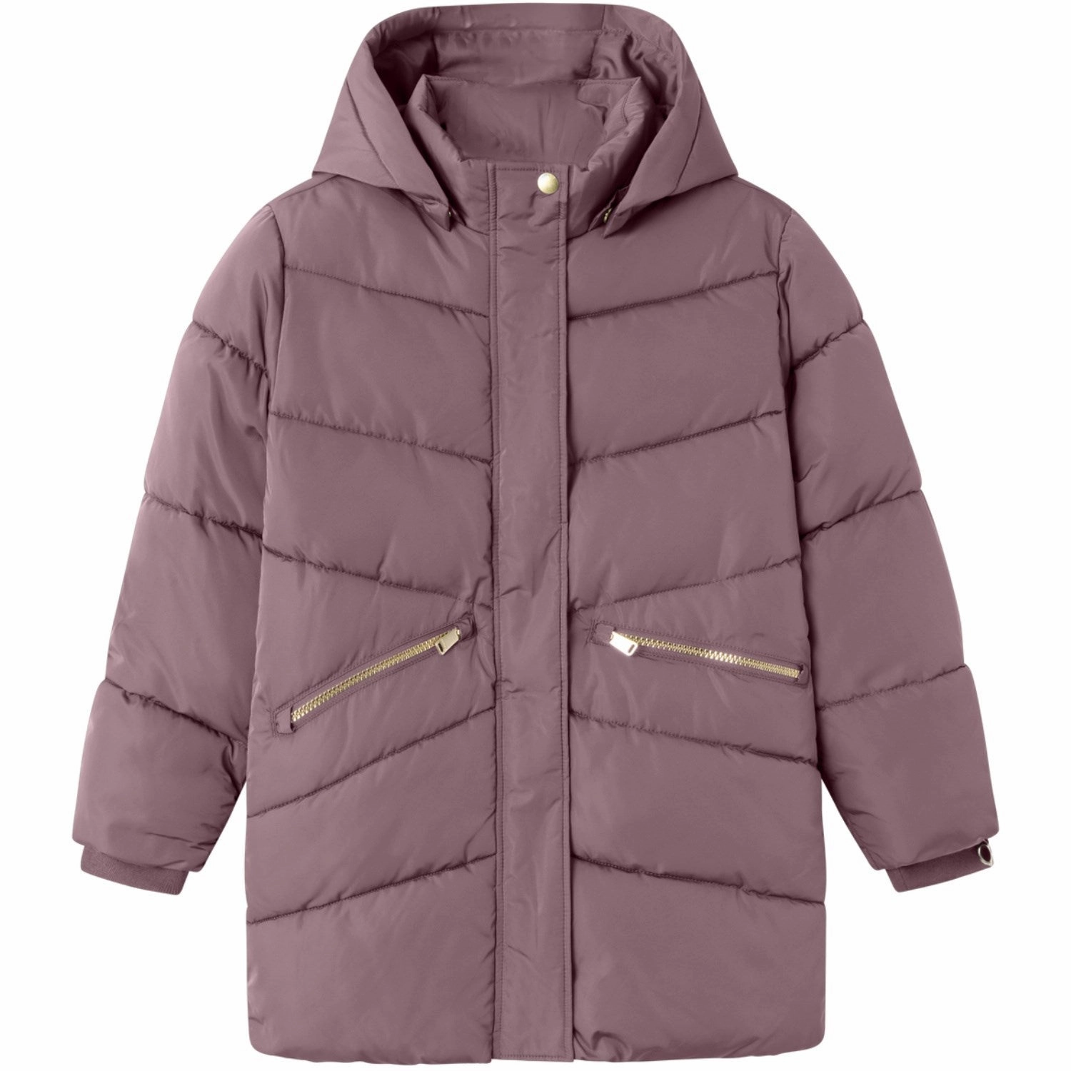 Name It Grape Shake Memo Long Jacket Street Fashion