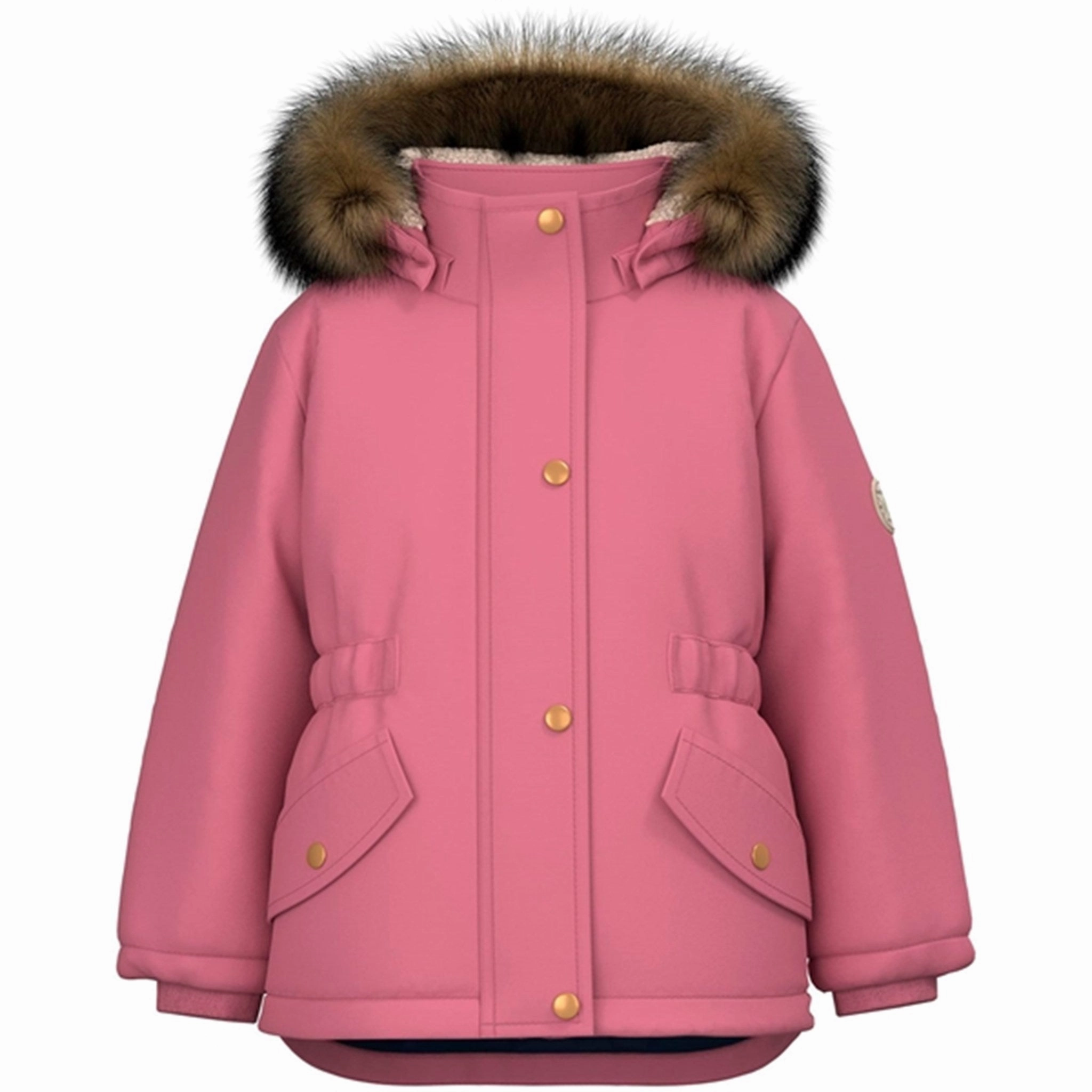 Name it Heather Rose Marlin Parka Jacket RibbedTrims
