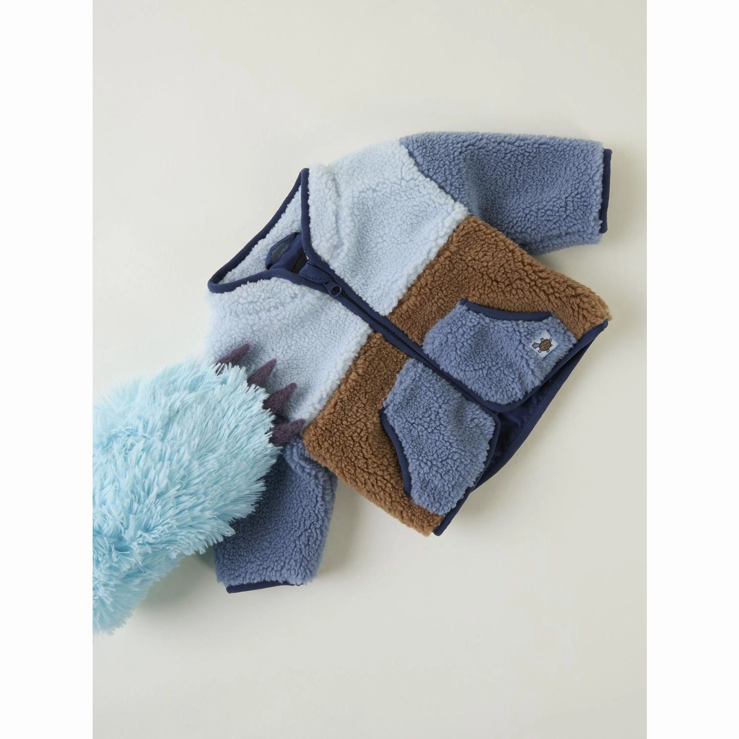 Name It Infinity Mimba Teddy Jacket Foldable Collar