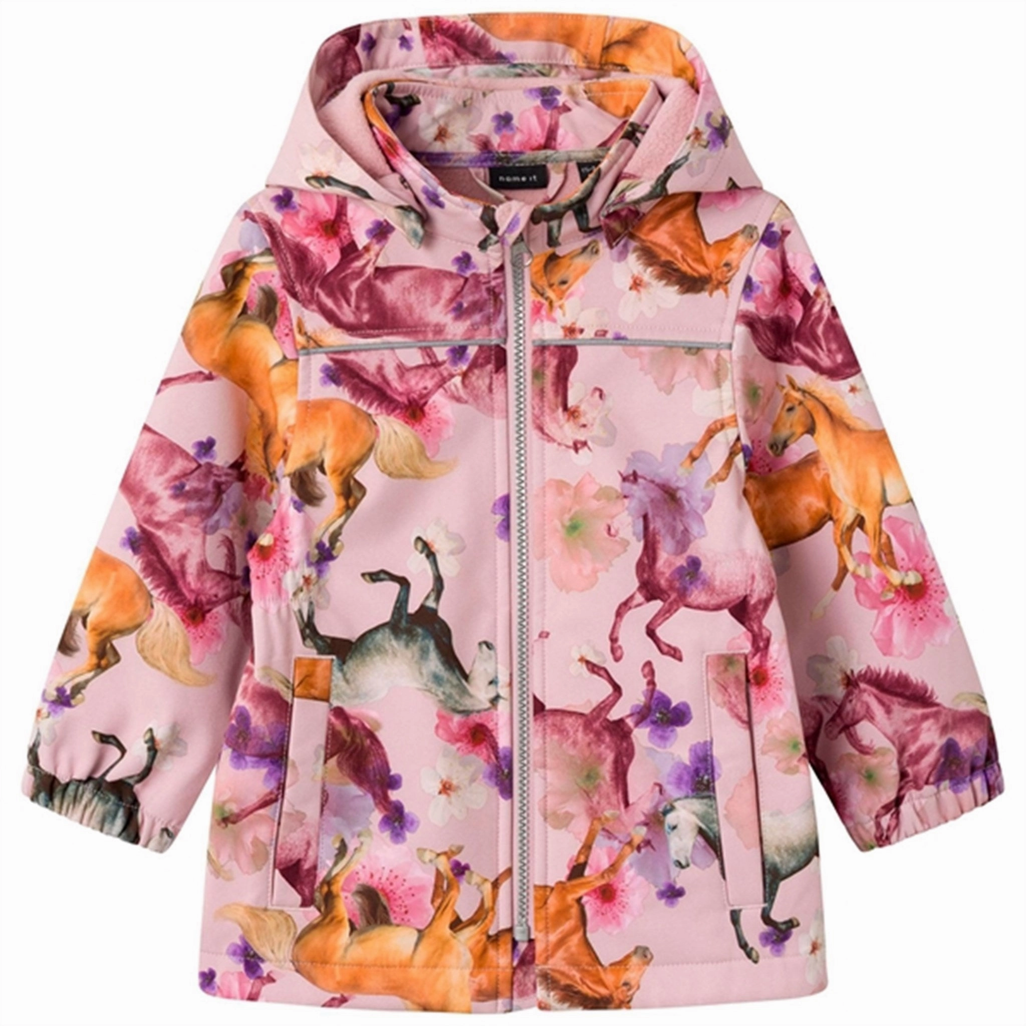 Glow In Dark Trims Name it Keepsake Lilac Alfa Softshell Jacket Horse