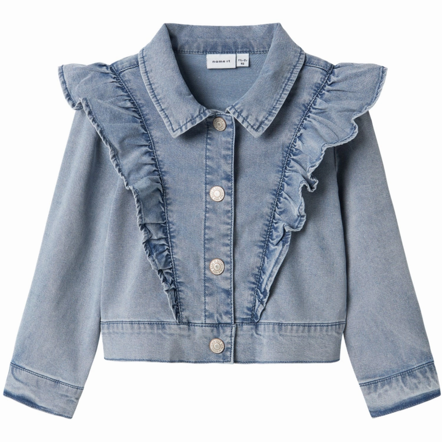 Name It Light Blue Denim Amber Denim Jacket Light Pack Option AbrasionResistantEdging
