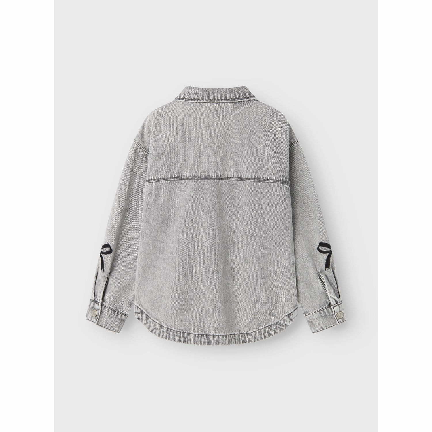 mesh ventilation Winter Fit Name It Light Grey Denim Gloria Denim Embroidery Jacket