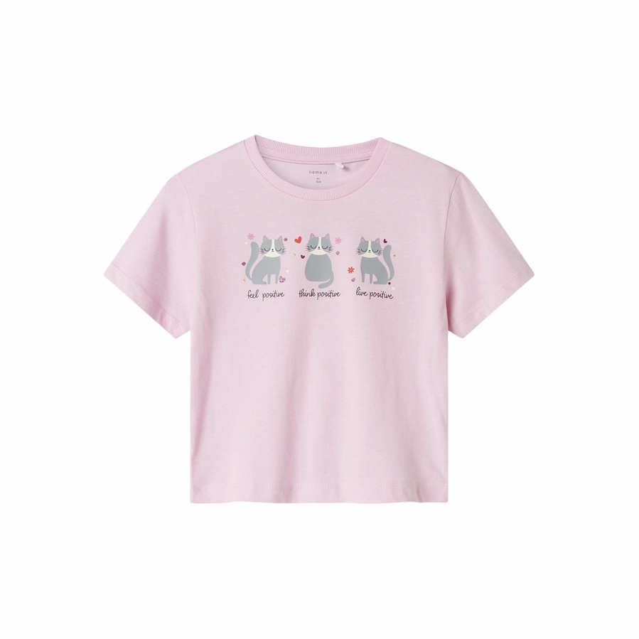 Durable Stitching name it maglietta manica corta da bambina Betria 13238045 rosa