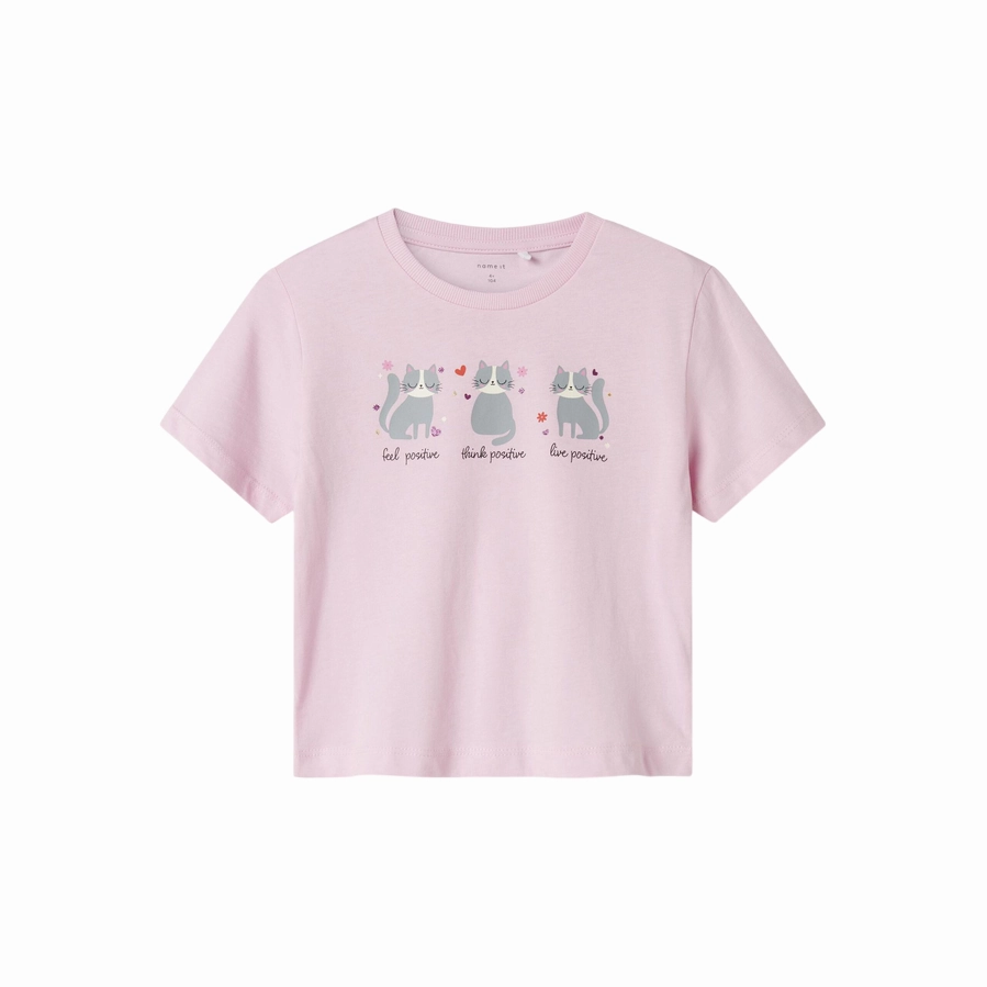 name it maglietta manica corta da bambina Betria 13238045 rosa Eco Friendly Dyes