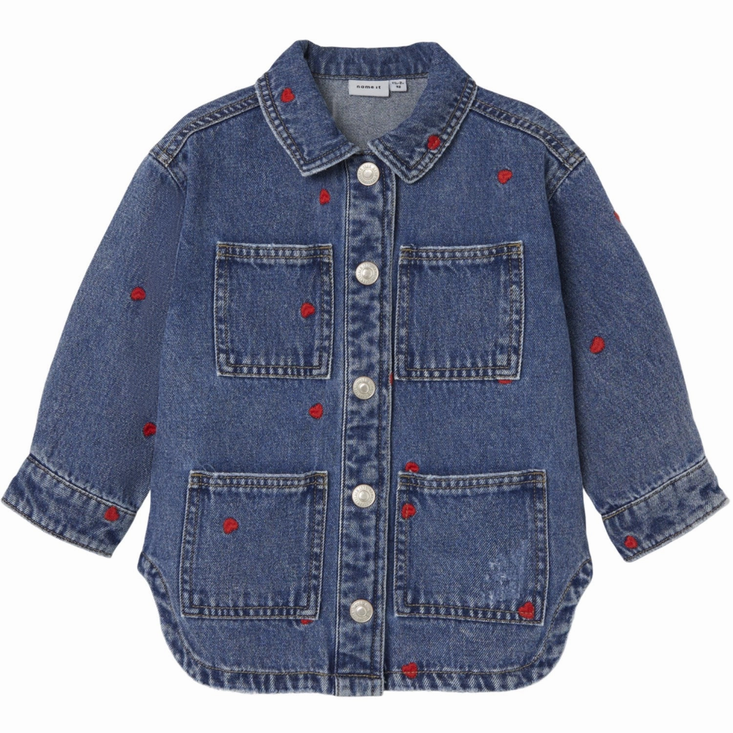 High Neck OdorResistant Treatment Name It Medium Blue Denim Kathy Denim Jacket