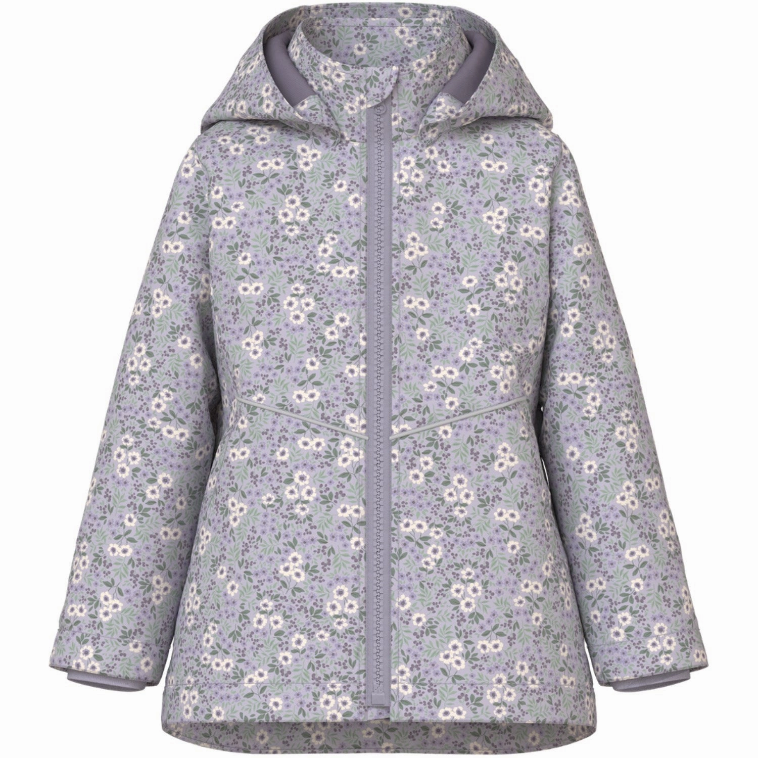 Long Sleeves Name It Misty Lilac Small Flower Maxi Li Jacket AOP