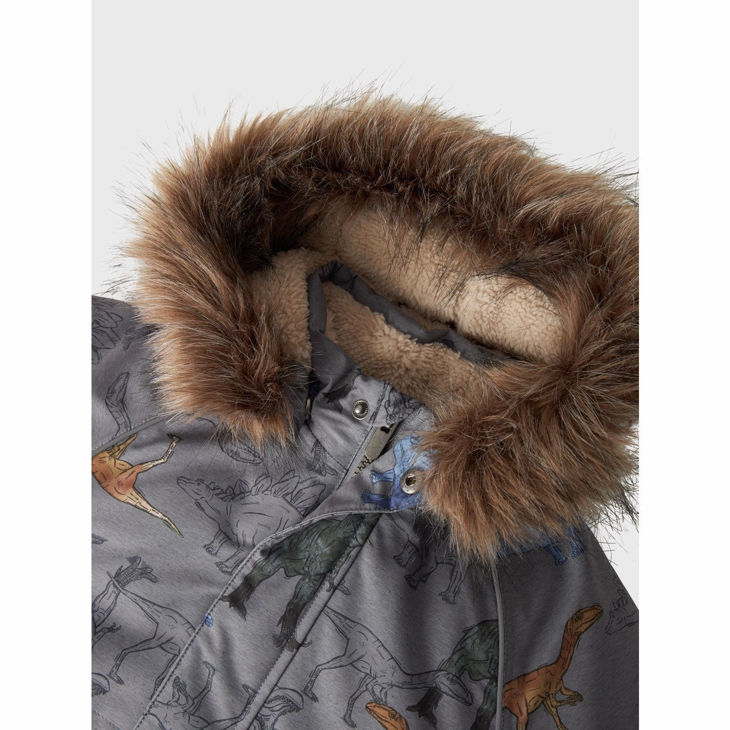 Name It Mockingbird Dinosaur Snow05 Jacket AOP Fo Noos Shrink Resistant Treatment
